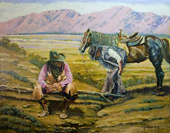 Dick Horrocks oil painting